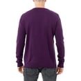 thumbnail image 3 of X RAY Mens Crew Neck Sweater Slim Fit Midweight Pullover Sweater for Men for Casual Dressy Wear (Big & Tall Available), Eggplant, 2XL, 3 of 6