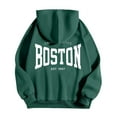 thumbnail image 6 of sususu Mens Black Hoodies Small Letter Print Hoodie Sweatshirt For Stylish Comfort And Everyday Wear,Dark Green,XXL, 6 of 6