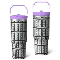 30oz Handheld Travel Tumbler with Handle – Double Wall Stainless Steel Insulated Cup, Flip Straw Lid, Leak-Proof & BPA-Free for Hot and Cold Drinks – Durable Coffee & Juice Mug Pink