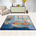 thumbnail image 2 of Yayeee Area Rugs for Living Room 6.7'x4.8' Non Slip Washable Bedroom Floor Carpet, Blue Goldfish, 2 of 5