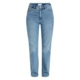thumbnail image 6 of Time and Tru Women's High Rise Straight Leg Jeans, 30" Inseam Regular, Sizes 0-20, 10S-16S, 6 of 6