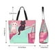 thumbnail image 5 of Disketp Cats On Broomstick Bolsa Tote Estampada para Mujer, Bolso de Hombro y de Mano para Compras y Viajes, 5 of 8