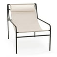 thumbnail image 1 of Costway 1PC Patio Sling Lounge Chair with Removable Headrest Pillow Breathable Seat Balcony, 1 of 8