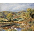 thumbnail image 2 of Renoir, Pierre-Auguste 23x20 Black Modern Framed Museum Art Print Titled - The Washerwoman, 2 of 4