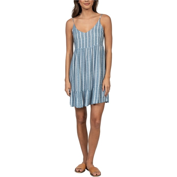 Hurley Dev Vestido acampanado para mujer tessastripe L