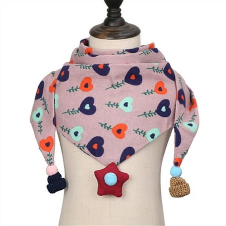 

Honeeladyy Clearance under 5$ Fashion Winter Kid Baby Cartoon Print Soft Wrap Casual Warm Tassels Scarf Shawls