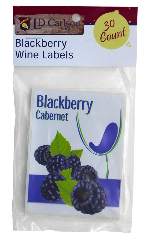 PERFECT BLACKBERRY CABERNET  WINE LABELS 30/PACK 