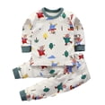 thumbnail image 4 of Conjunto de ropa de hogar para niños de otoño e invierno, ropa interior de algodón puro para bebés, conjunto de ropa de otoño y pantalones de otoño, pijamas para niños y niñas, 4 of 5