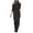 Black, variant on Honeeladyy Sports Trousers,Womens Fashion Summer Solid Casual Pocket Sleeveless Suspender Jumpsuit Pants