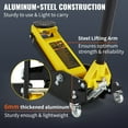 thumbnail image 4 of VEVOR Floor Jack, 1.5 Ton Low Profile Floor Jack, Aluminum and Steel Racing Floor Jack with Dual Pistons Quick Lift Pump, Floor Jack Lifting Range 3-3/20"-14-10/27", 4 of 9