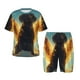 thumbnail image 1 of Balery Golden Cloud Winged Dog Conjunto de Pijama Infantil de Manga Corta con Estampado – Ropa de Dormir de Algodón Suave-3X-Large, 1 of 6