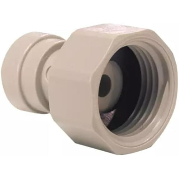 IPW Industries Inc.-CI320816FS-John Guest Tap Adaptor Flat End 1/4" x 3/4" (BSP Thread) - Single Fitting