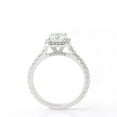 thumbnail image 5 of Cora Jewellery Dainty 1CT Radiant Moissanite Halo Engagement Ring For Women, 14K Yellow Gold, 5 of 7