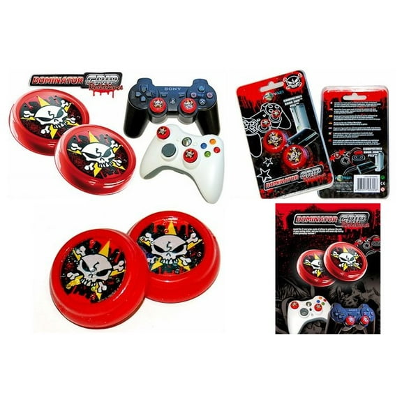 Dominator Grip Resistance Thumb Sticks, 2-pack Compatible with PS3 & XBOX 360