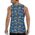 thumbnail image 3 of Xecao Construction Vehicles Men's Tank Top Workout Quick Dry Sleeveless Gym Jogging Muscle Shirts Summer Swim Beach Tops, 3 of 9