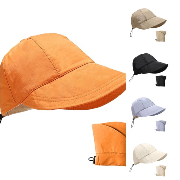 Gyujnb Women's Sun Hat with Wide Brim and Adjustable Beach Fisherman Cap for Summer Outdoor Sunshade