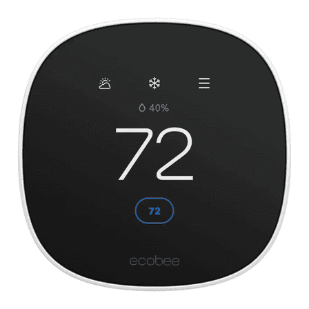 Ecobee Smart Thermostat Sealed Compatable W/Siri, Alexa, and Google W/ Trim Kit