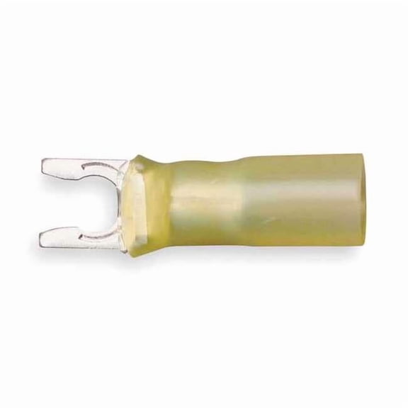 3m Fork Terminl,Lockng,#10 Stud,Yellow,PK25 MH10-10FLX