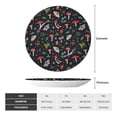 thumbnail image 2 of Daiia Forest Flora and Insects Printed Pattern Ceramic Plate Dinner Plates Bone China Decorative Plates with Display Stand Art Ceramic Ornaments for Wall Hanging Decoration-6in, 2 of 6