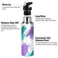 thumbnail image 3 of Yayeee 33oz Insulated Water Bottle Double Wall Stainless Steel with Flip Straw Lid, Green Drawing, 3 of 7