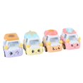 thumbnail image 1 of Voitures à Rétrofriction Camions Jouets, Voitures à Rétrofriction Portables Adorables Dessin Animé 4 Pcs pour Chambre d'Enfants Type A, Type B, 1 of 7