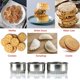 thumbnail image 2 of Bearachild 3 Pieces/Set Dumpling Skin Mould Maker Making Doughs Cooking Pastry DIY Bakeware Tool Stainless Steel Baking for Restaurant Type3 NO3, 2 of 6