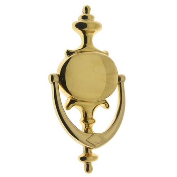 Idh by St. Simons 20016-003 Solid Brass Claremont Knocker, Polished Brass