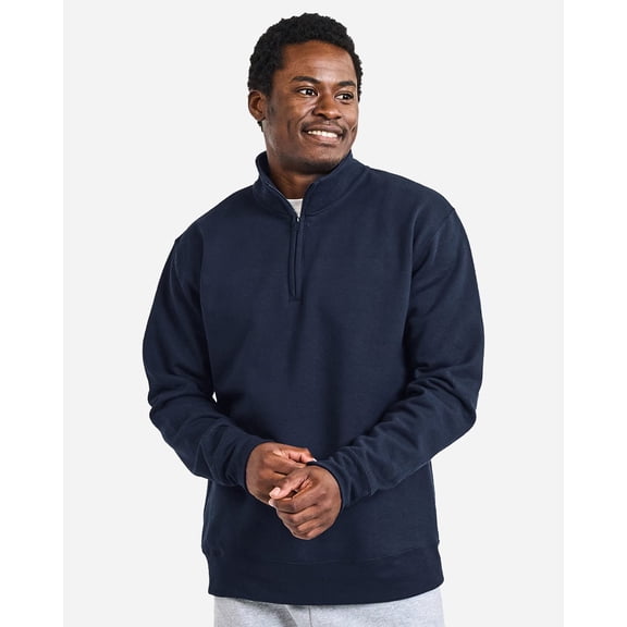 Gildan 18810 Unisex Heavy Blendâ„¢ Quarter-Zip Sweatshirt-White-S