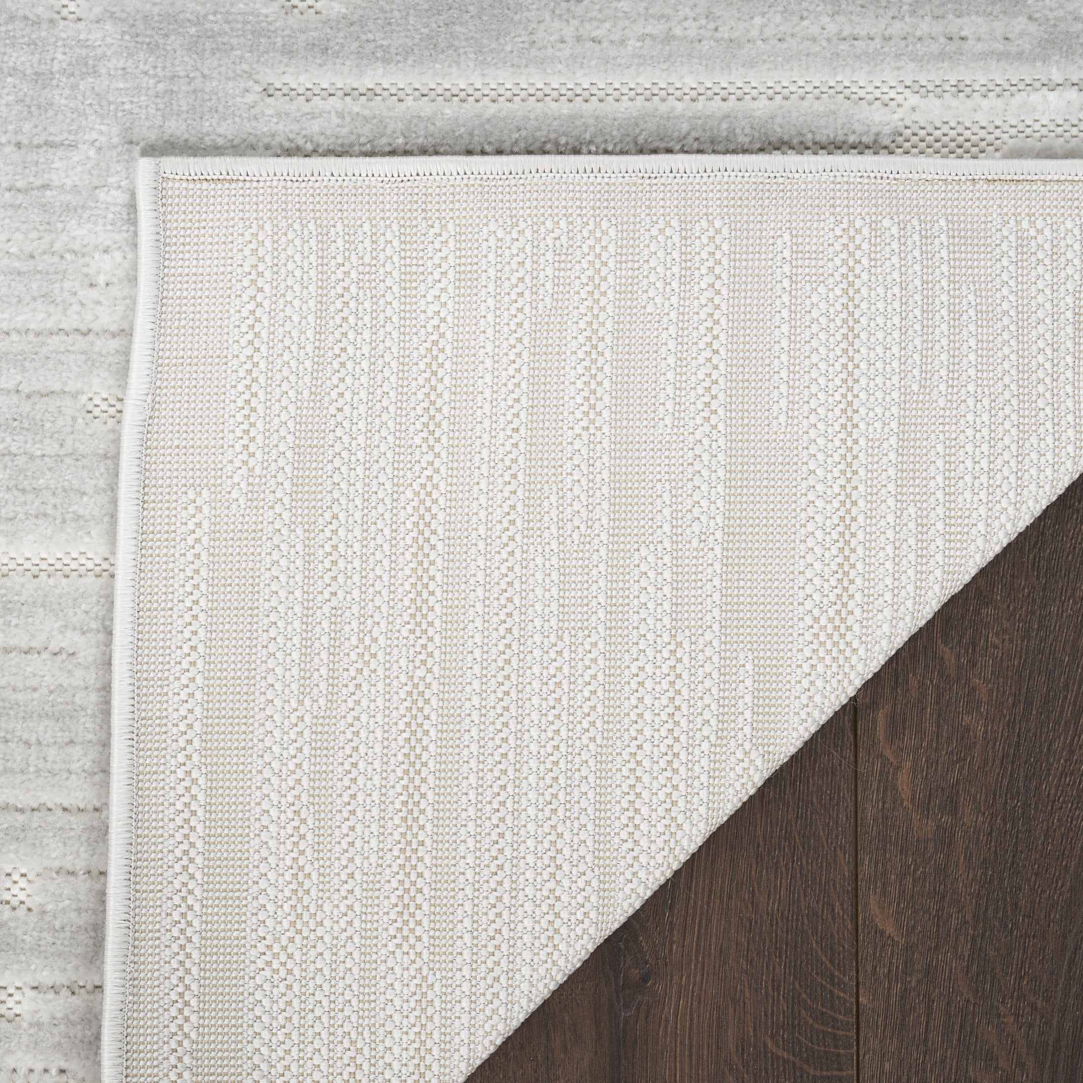 Nourison Casual 7'10" x 9'10" Light Grey Modern Indoor Rug