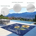 thumbnail image 3 of You Are My Sunshine Outdoor Rug for Patio/Deck/Porch, Non-Slip Large Area Rug 3 x 5 Ft, Yellow Sunflowers Cute Bees Heart Blue Indoor Outdoor Rugs Washable Area Rugs, Camping Rug Carpet Runner, 3 of 8