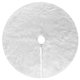 thumbnail image 1 of Falda con forma de árbol de Navidad, 78 cm, color blanco, felpa, nieve, 1 of 6