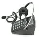 thumbnail image 2 of Teléfono con cable para centro de llamadas HT810 con auriculares omnidireccionales Teléfono duradero con auriculares para oficina, 2 of 12