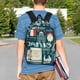 thumbnail image 4 of Easygdp France and Paris Mochila Ligera de 15 Pulgadas para Estudiantes, Mochila Cómoda para la Escuela y Viajes, Correas Ajustables, 4 of 6