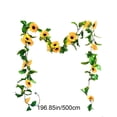 thumbnail image 3 of Cevemin Solar Sunflower Garland Lights 16.4ft 50 LED, Spring Summer Outdoor Garden Decorations, Waterproof Solar-Powered String Lights for Halloween Wedding Home Party Ambiance, 3 of 9