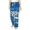 thumbnail image 2 of Kdxio Women's Comfy Stretch Happy New Year 2024 (4)Print Drawstring Pajama Pants-Small, 2 of 9