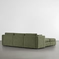 thumbnail image 4 of CHITA Oversized Modular Sectional Sofa Set with Storage Ottoman,Extra Large L/U Shaped Sofa Couch with Reversible Chaise,5 Seat Modern Modular Sofa for Living Room,Green,112 inch Width, 4 of 5