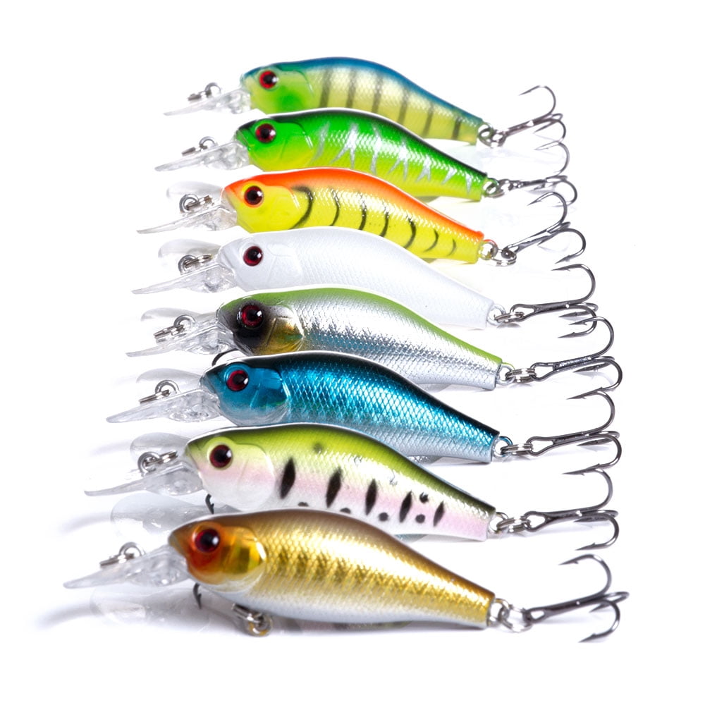 HENGJIA Fishing Lures Shallow Deep Diving Swimbait Crankbait Fishing Wobble Hard Baits Plopper Fishing Lure for Bass Trout Freshwater and Saltwater