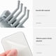 thumbnail image 4 of Yuarrent Cojinete de carga 4 en 1, gancho adhesivo sin costuras de 2KG, colgador de ganchos de pared para cocina, baño, colgador de pared de palo fuerte Juegos de accesorios de baño No.1 Yuarrent HA024219-01, 4 of 6