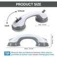 thumbnail image 4 of Grab Bars for Bathtubs and Showers, Shower Handles for Elderly Suction, Bathroom Accessories for Shower Chair, Grab Bars for Elderly for Wall, Handicap Grab Bars, Shower Grab Bars for Seniors, 4 of 7