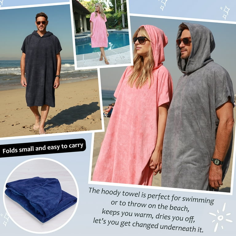 Hoody Towel - Hooded Surf Poncho for Men