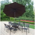 thumbnail image 2 of 9-Pc Outdoor Dining Set in Antique Bronze, 2 of 2