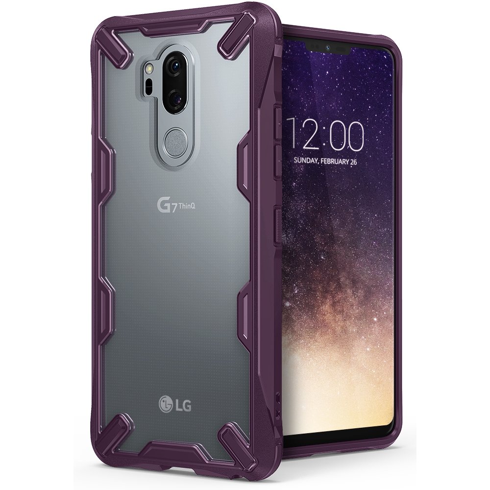 LG G7/G7 ThinQ Case, Ringke [FusionX] Ergonomic Transparent [Military