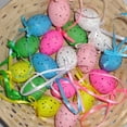 thumbnail image 2 of 18Pcs Easter Eggs Plastic Fake Eggshell Decorative Simulation Hanging Ornament Toy Party Prop, PP Bag Packaging, 2 of 8