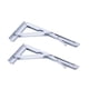 thumbnail image 5 of Soportes de estante plegables 2 piezas Soporte de pared de acero inoxidable Montaje en pared para 20 pulgadas, 5 of 9
