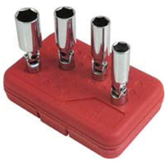 4 Pieces 3/8 Drive Universal Spark Plug Socket Set
