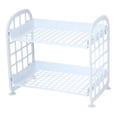 thumbnail image 1 of Unique Bargains 1 Pc Women Durable Makeup Organizer for Office Desk Reading Room Light Blue Plastic, 1 of 6