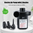 thumbnail image 4 of Car Electric Air Pump with 3 Nozzles Quick Air Pump for Inflator Deflator Pumps Inflatables Air Mattress Air Bed Pool Toy Swimming Ring, 4 of 7