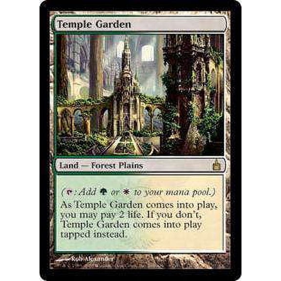 MtG Ravnica: City of Guilds Rare Temple Garden #284