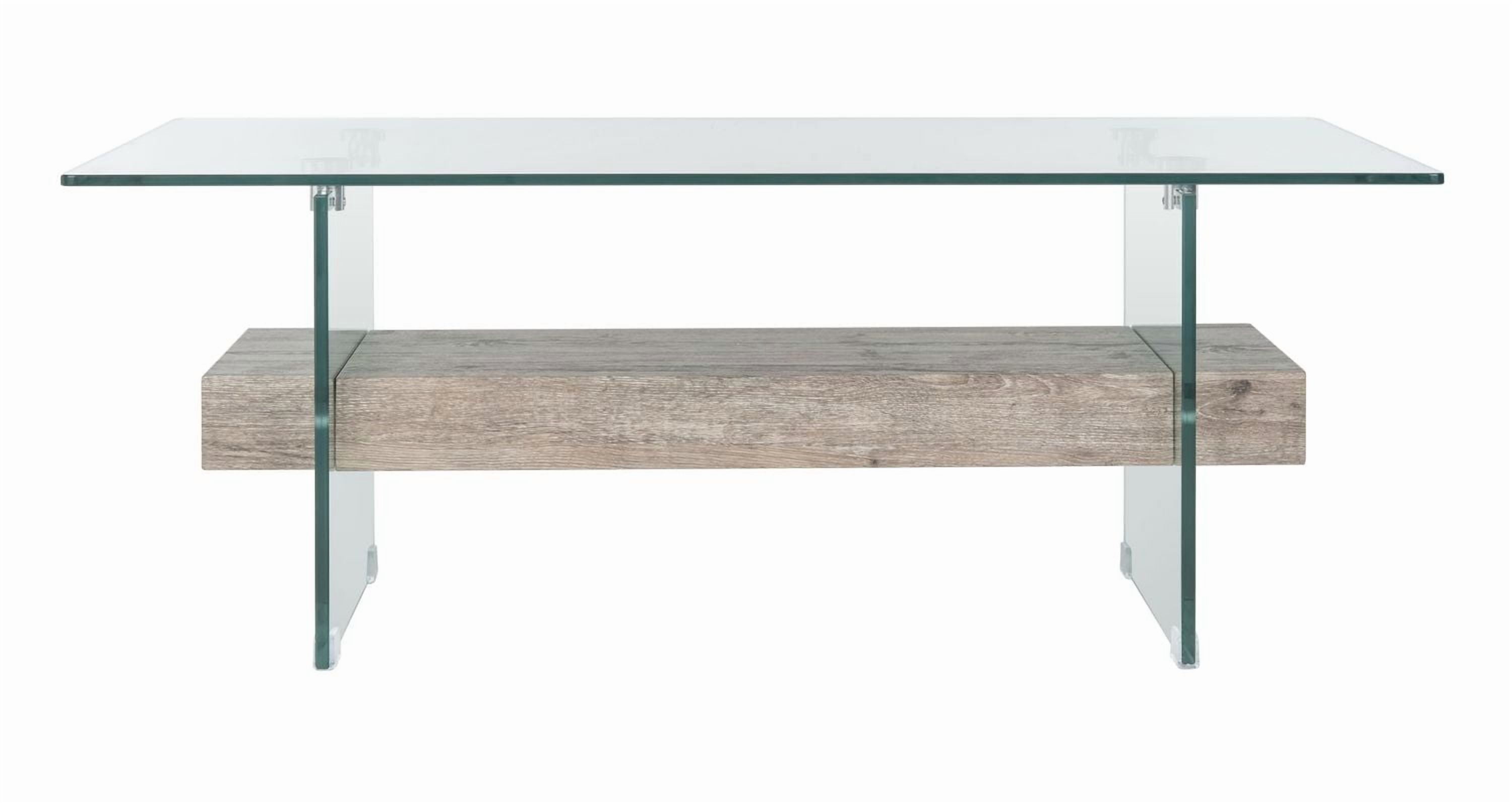 Safavieh Kayley Retro 2 Tier Glass Coffee Table