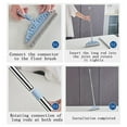 thumbnail image 6 of JingChun Rubber Broom for Carpet, Pet Hair Removal Broom with Squeegee for Floor, Carpet Broom Includes Rubber Brush and Microfiber Cloth for and Hair, 6 of 9